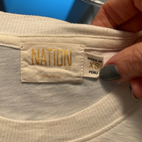 Women's Cream Long Sleeve Top - Picture 2 of 3